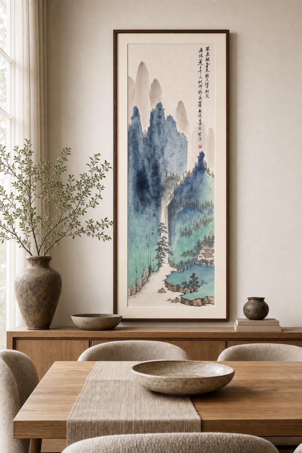 餐厅空间挂画效果