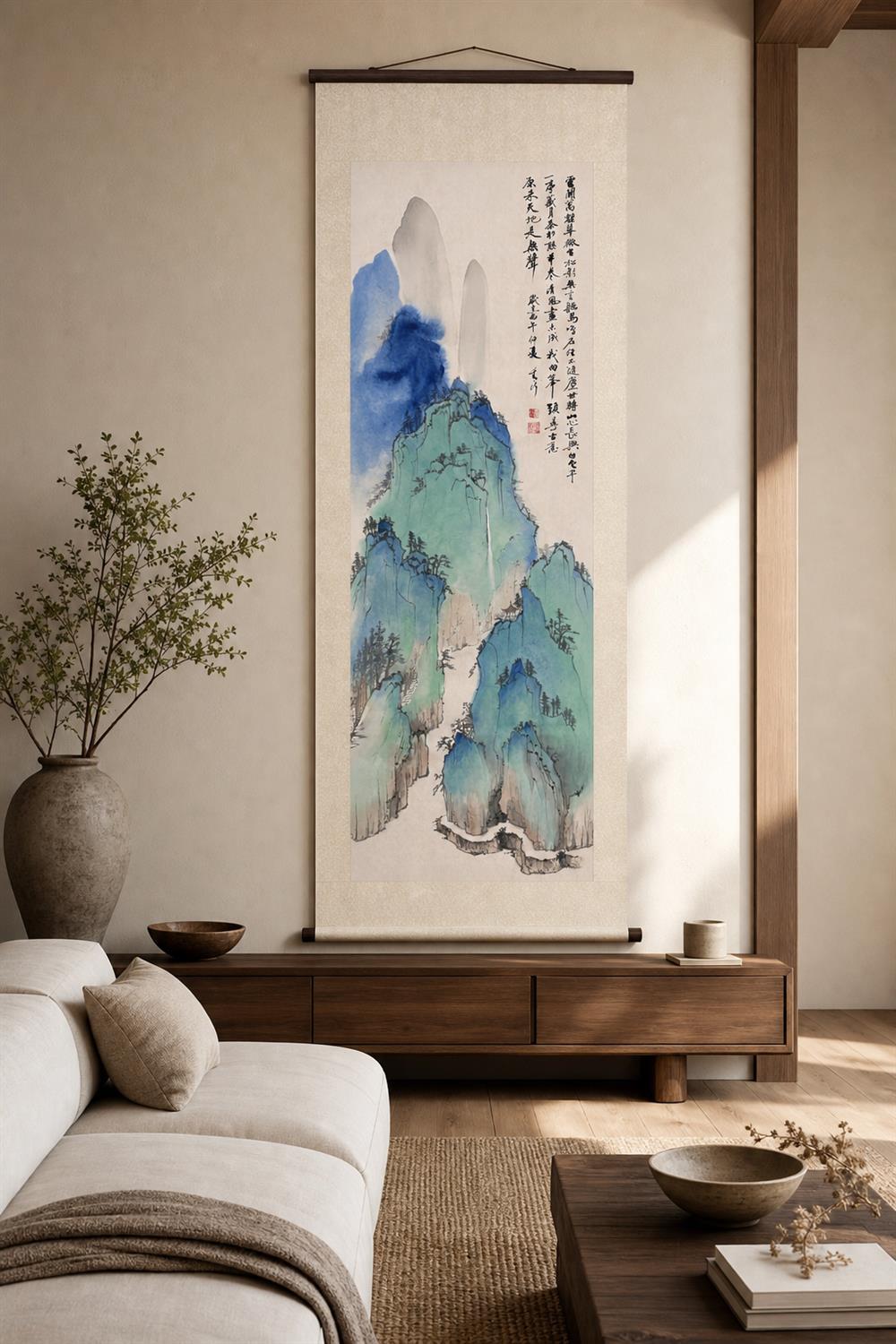 客厅挂画空间效果